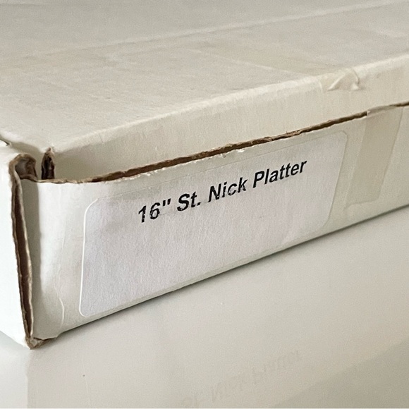 16" St. Nick Crescent Moon Santa Platter by Peggy Karr - Picture 8 of 8